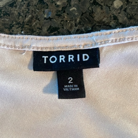 Torrid Light Pink Lace Overlay Cami - Picture 4 of 5